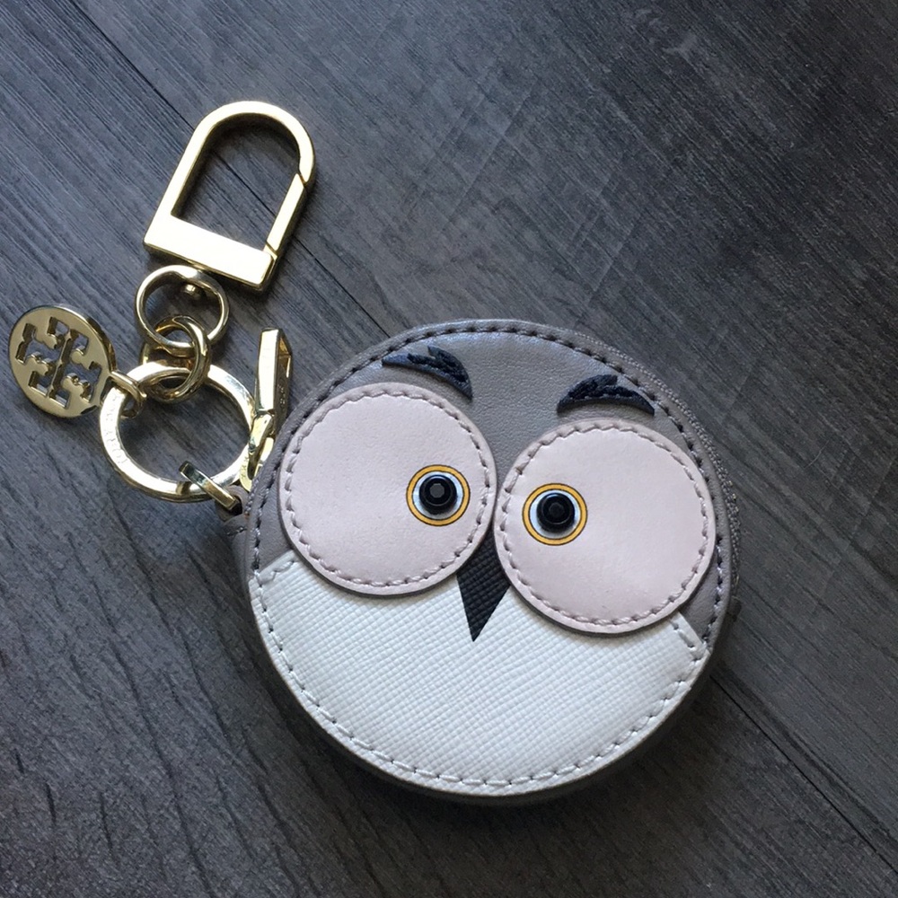 💯Auth TORY BURCH owl 🦉coin purse/ key chain